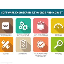 关键字和平面图标集